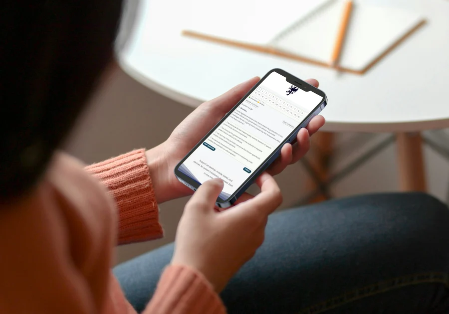 Czech Language Exam for Czech Citizenship practice running on a phone, tablet and laptop